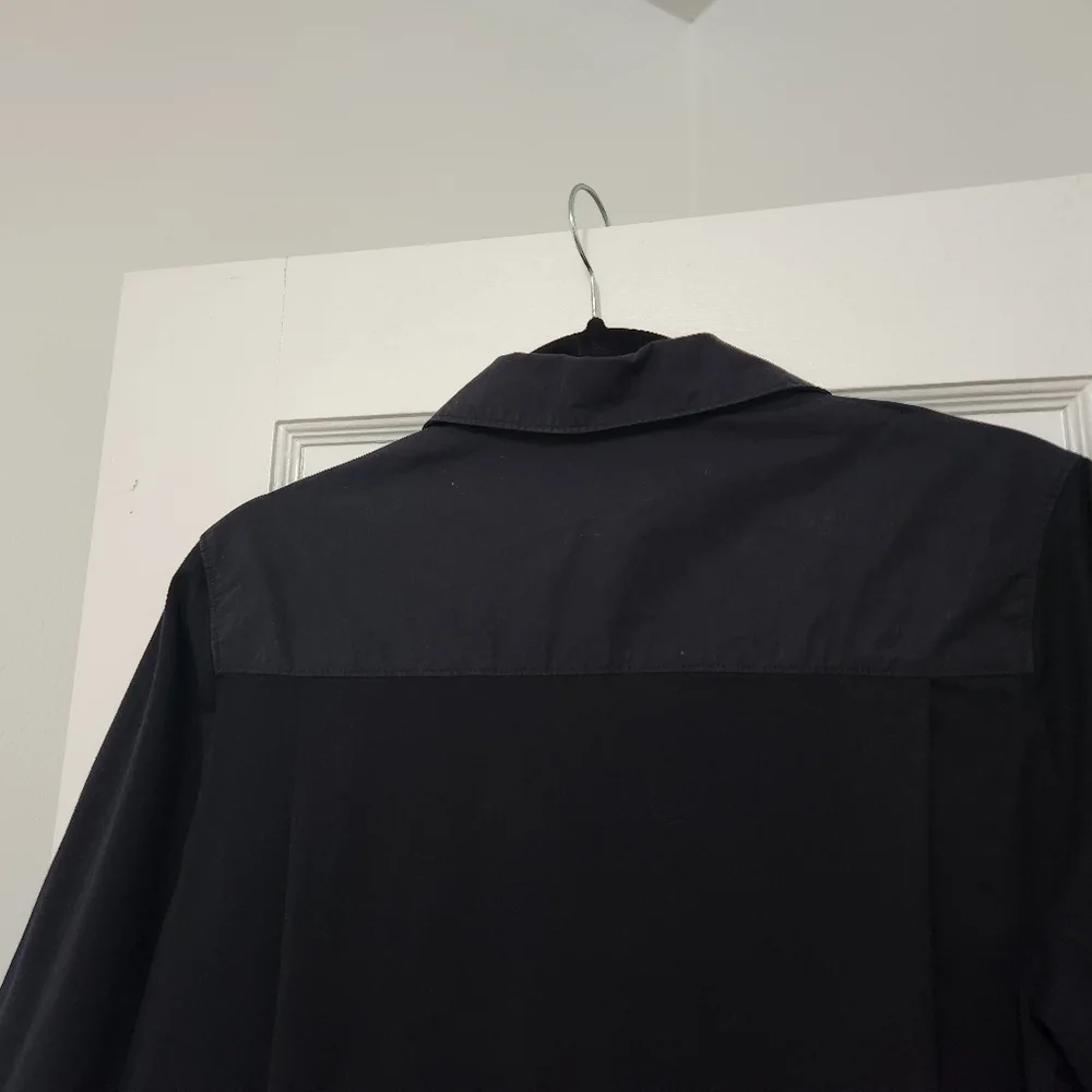 COS Shell Panel Bowling Shirt Size XS in black - Picture 9 of 14